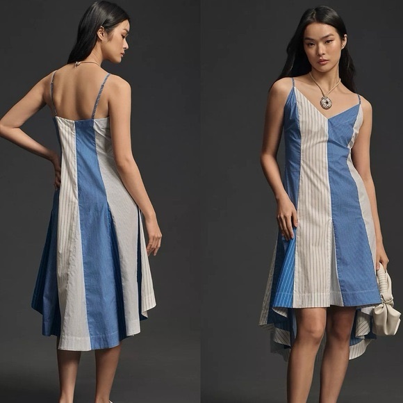 Anthropologie Dresses & Skirts - Anthropologie Plenty by Tracy Reese Cotton Dress in Blue and White Stripes